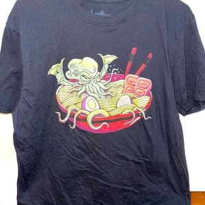 cthulhu bathing in ramen